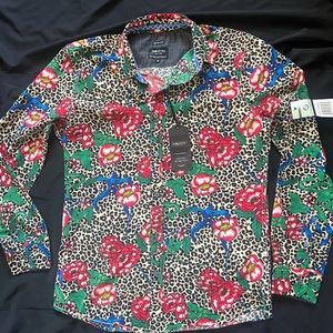 Cheeta Print Button Down